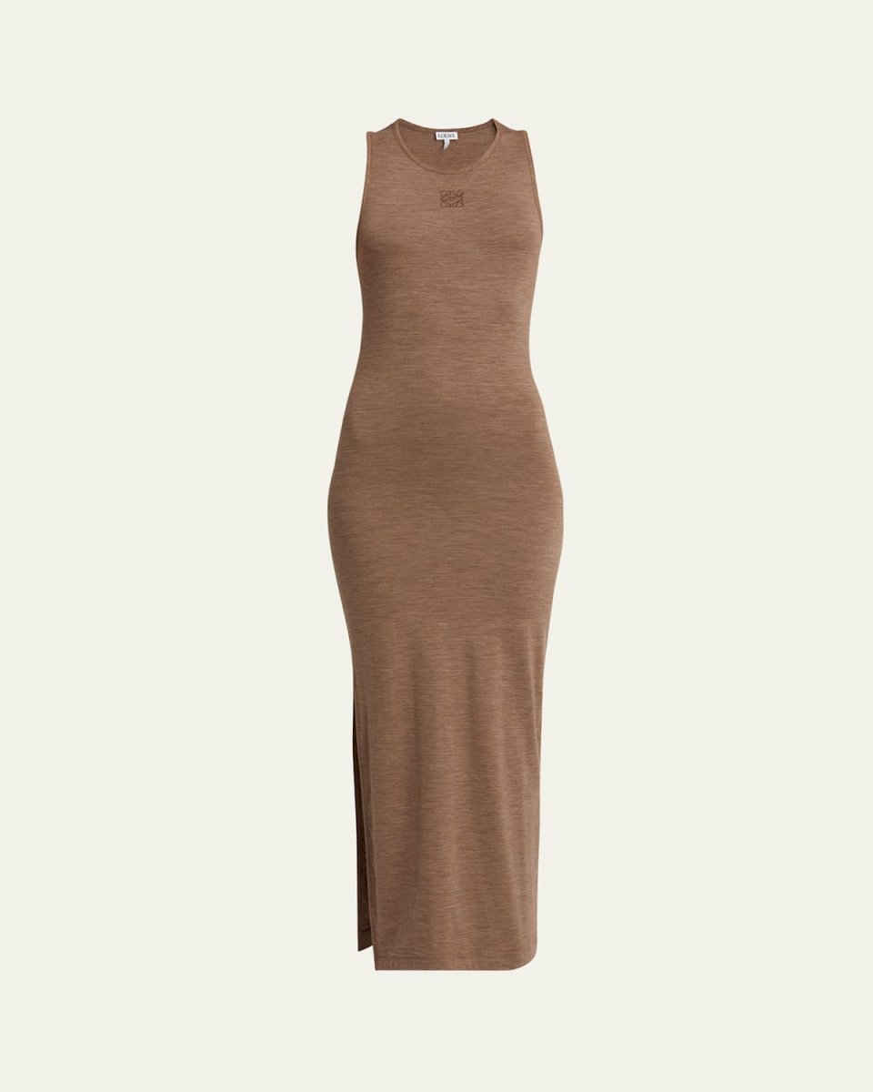 Long Anagram Wool Tank Dress